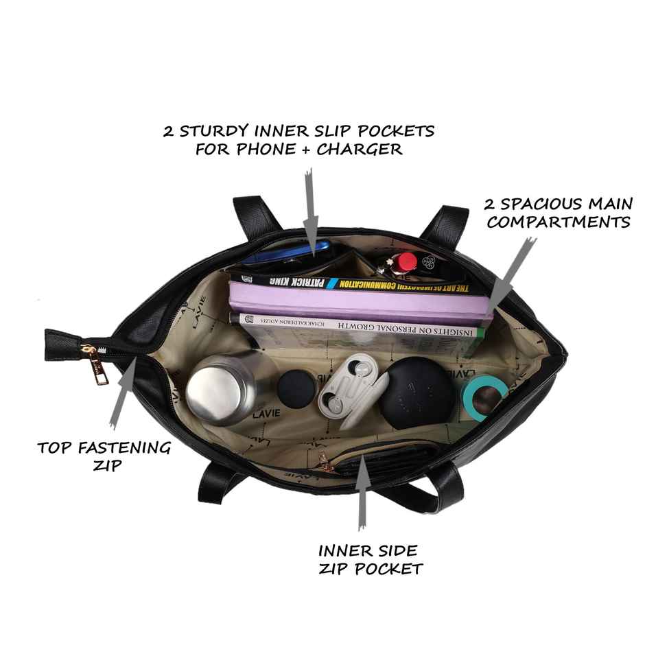 Lavie Women's Batsu Synthetic Leather Tote Bag