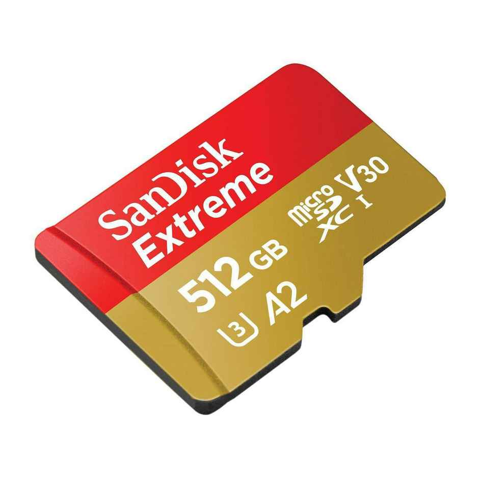 Sandisk Extreme Microsd Uhs I Card 512Gb For 4K Video,190Mb/S Read, 130Mb/S Write