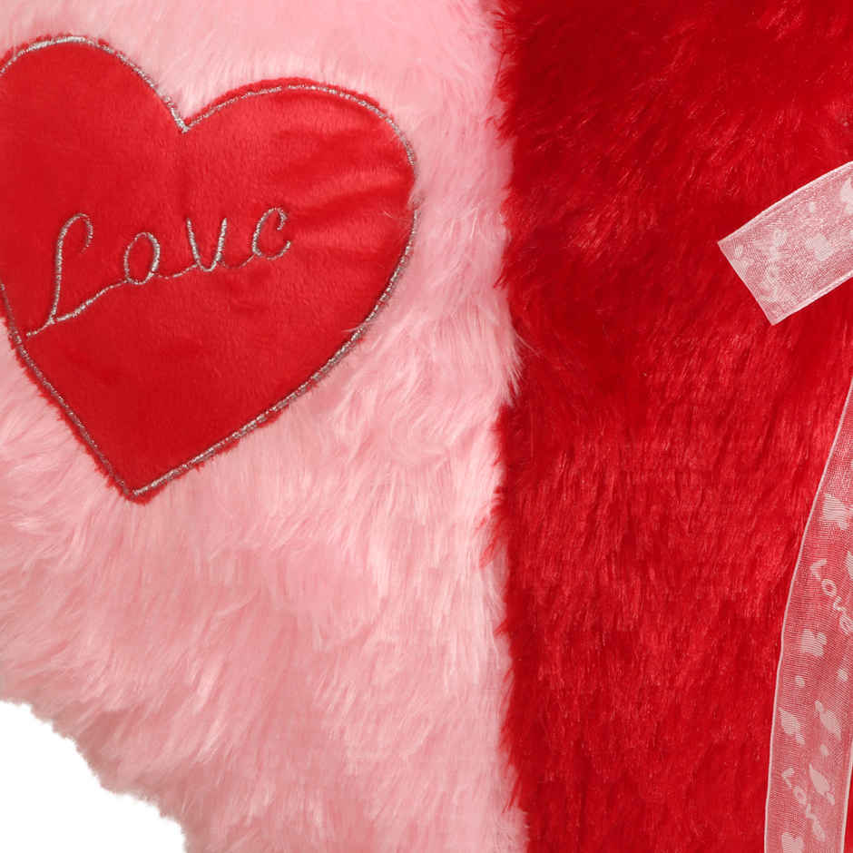 Dearjoy Pink and Red Heart Pillow 35 cm