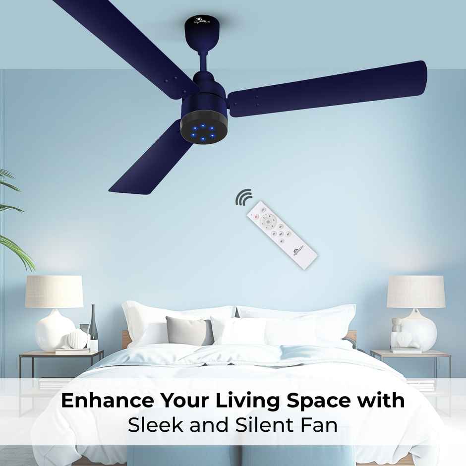 RR Signature Energy Pro BLDC Ceiling Fan, 1200mm, 5 Star, Silent Blue