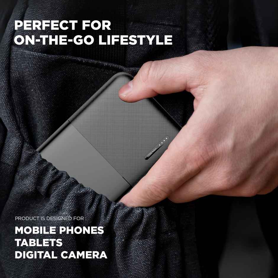 Gizmore 10000 mAh compact Power Bank with 22.5W Fast Charging for iPhone | Android | Pocket Size