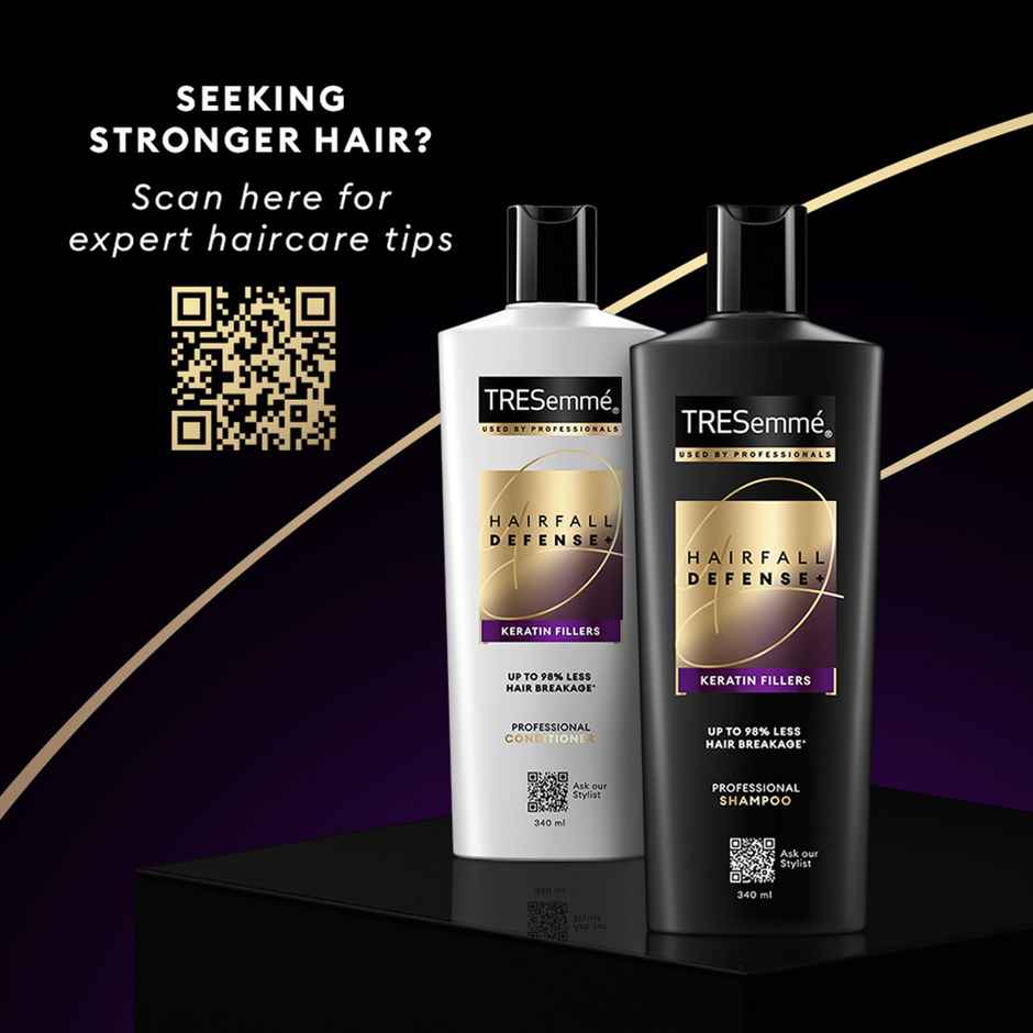 TRESemme Hair Fall Defense Conditioner with Keratin Fillers for 98% Less Breakage