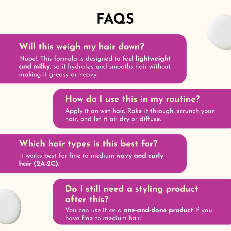Fix My Curls Milky Leave in Hair Serum