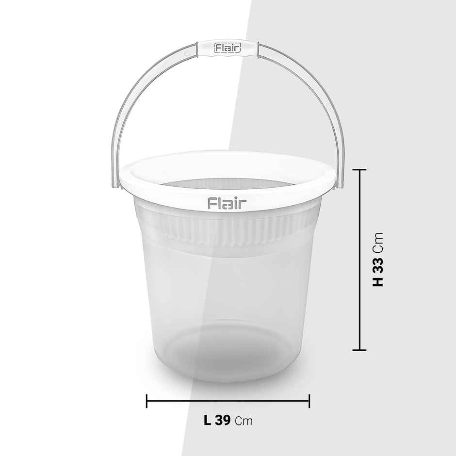 Flair Estella Crystal | Bucket | 19 Litre | Clear