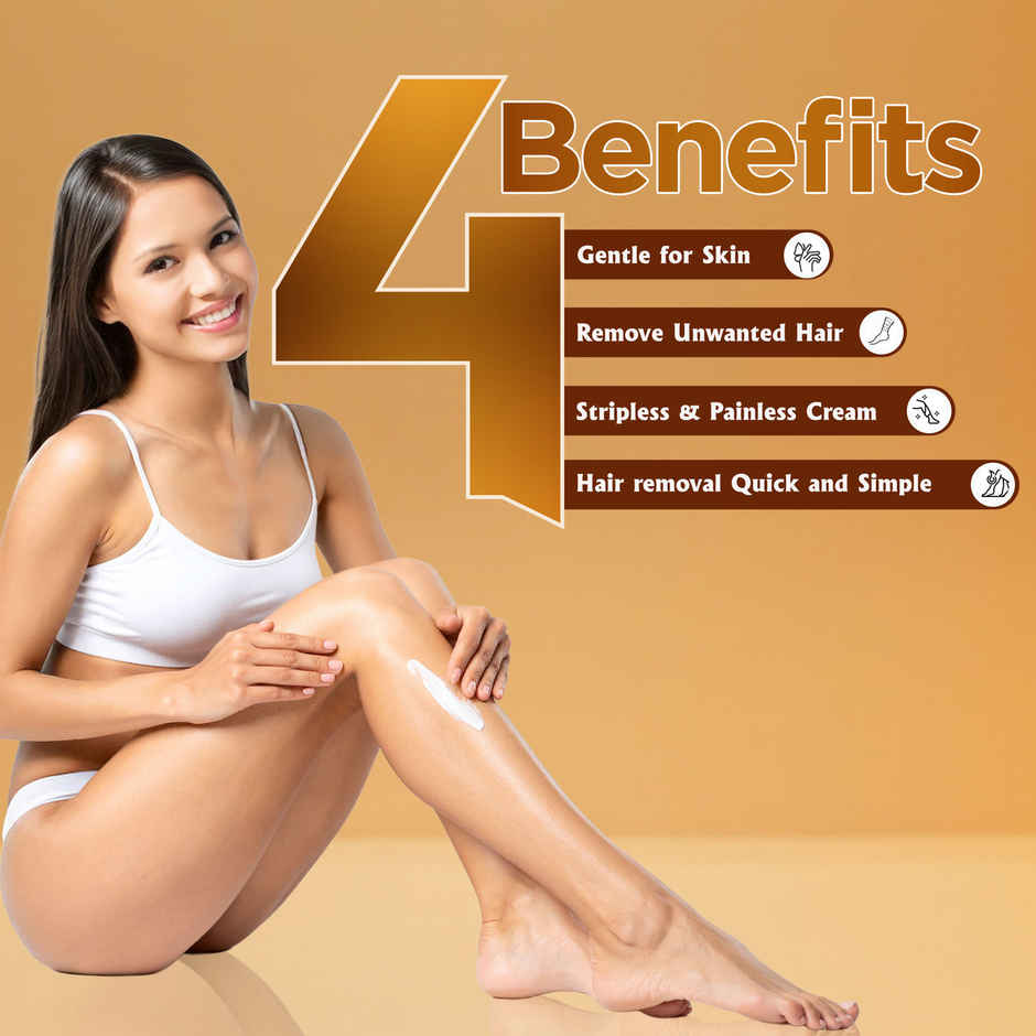 Multani Naturals Papaya Hair Removal Cream | Painless & Easy