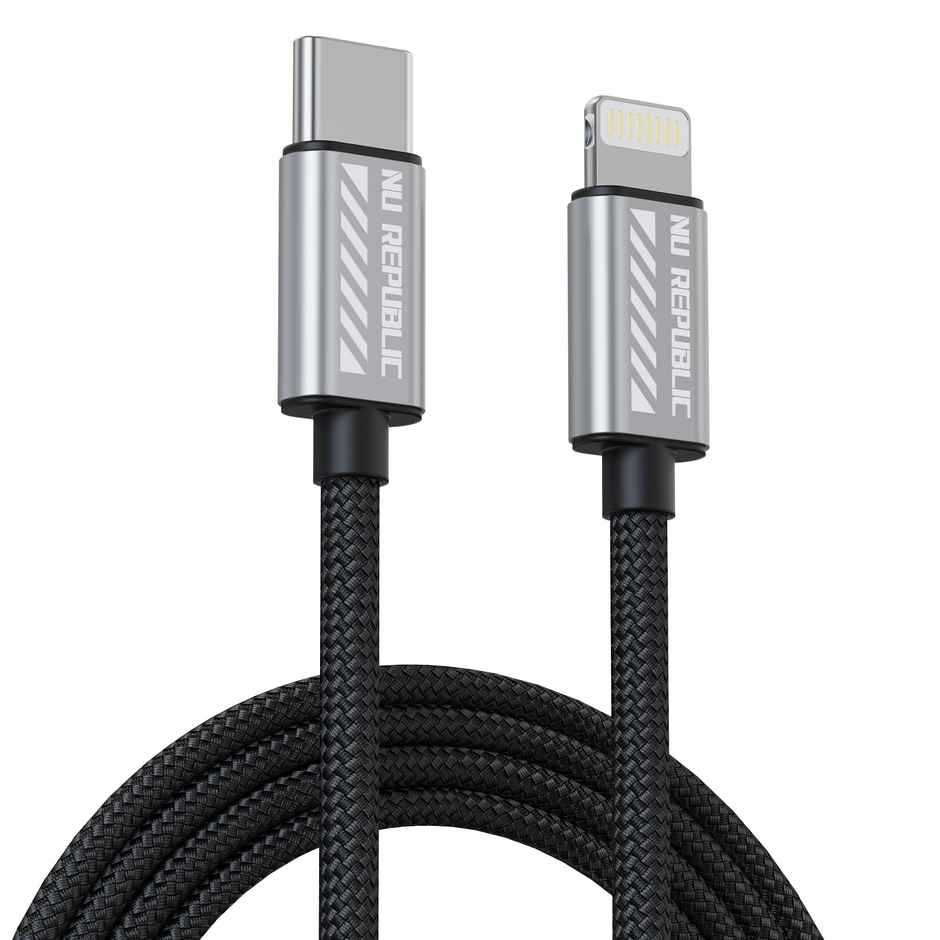 Nu Republic Blaze Flash 33W 1.25m Type C to Lightning Cable (Grey) -1 unit