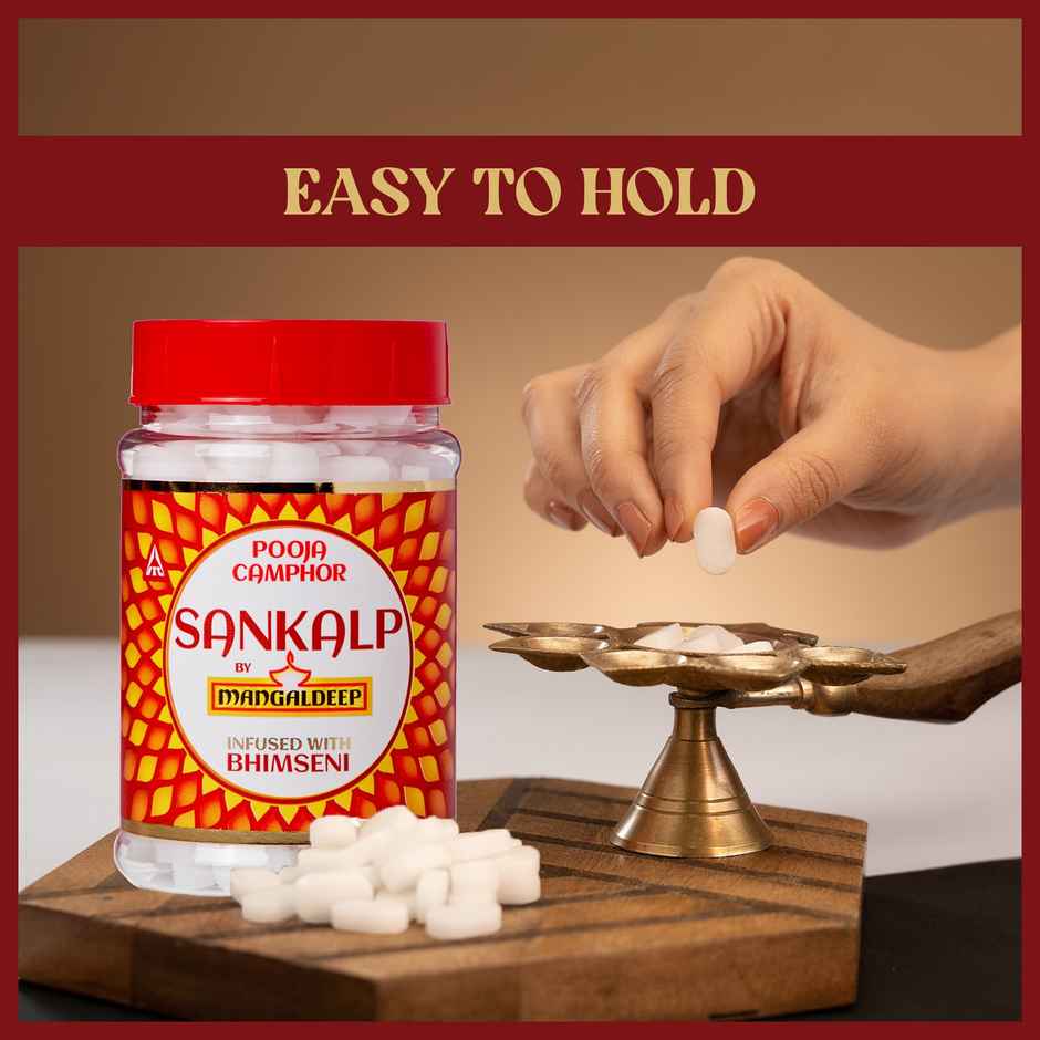 Sankalp Camphor - Infused With Bhimseni | Mangaldeep