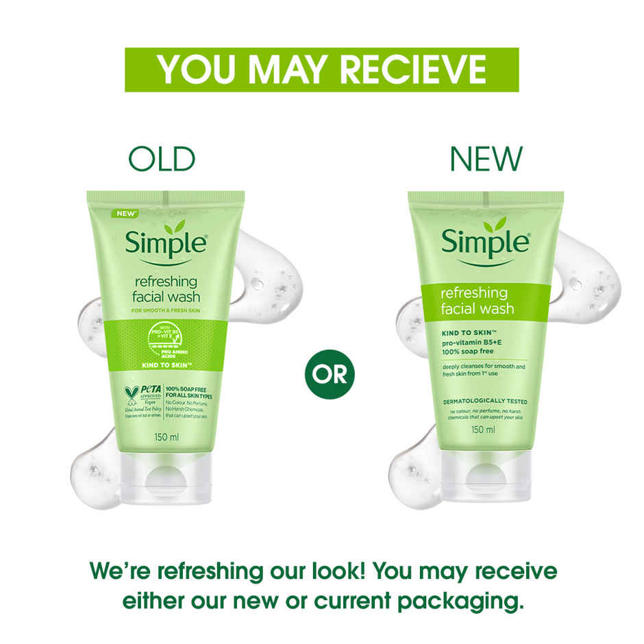 Simple Kind To Skin Refreshing Facial Wash Combo 