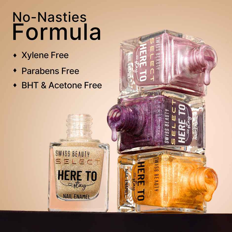 Swiss Beauty Select Here To Stay Nail Enamel - Ash Mauve