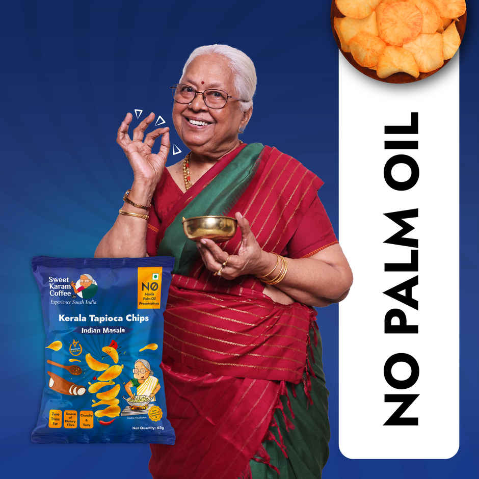 Sweet Karam Coffee Indian Masala Tapioca Chips Combo