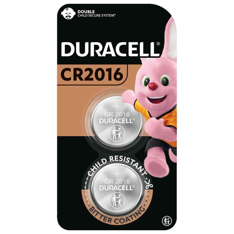 Duracell Specialty Lithium Coin Battery 3V|Cr2016|Pack of 2