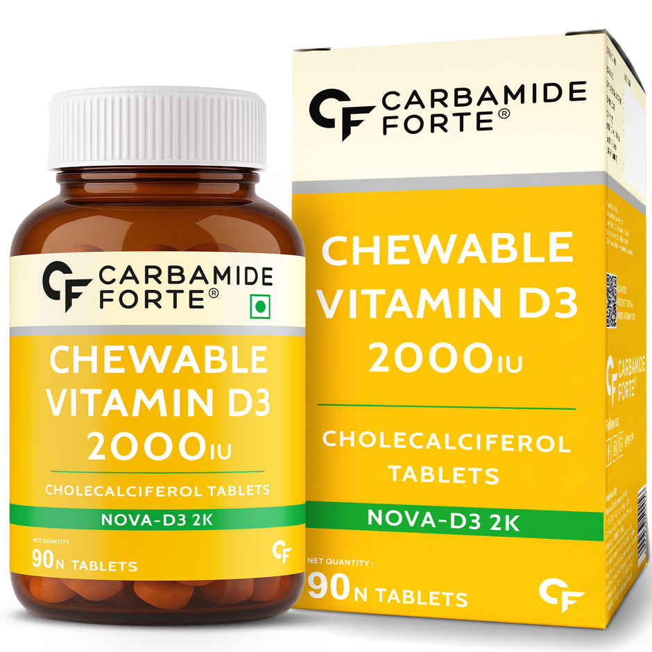 Carbamide Forte Vitamin D3 2000 IU | Bone & Immune Health | 90 Tablets