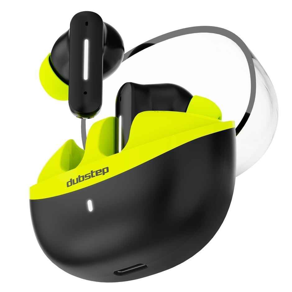 Dubstep Buzz X8 with 56 Hrs Playtime ENC TWS Earbuds | Neon Green
