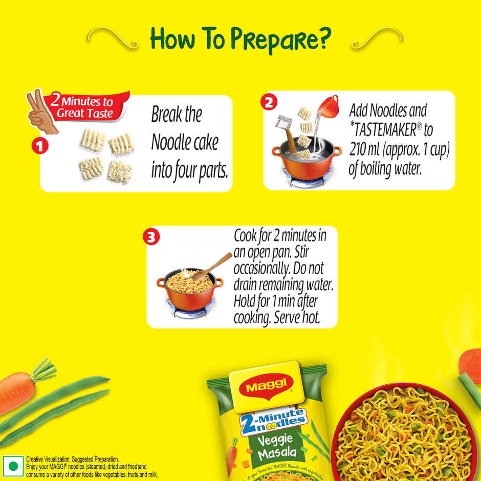 Maggi 2-Minutes Veggie Masala Noodles