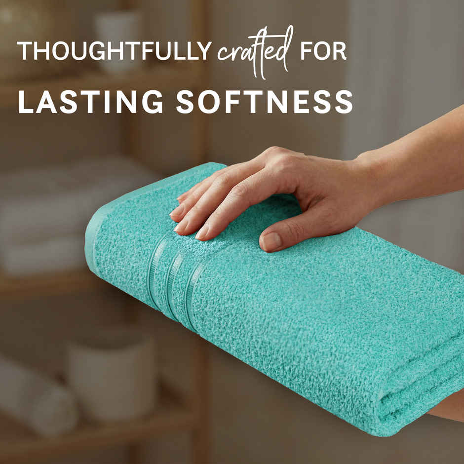 myTrident Comfort Living Cotton Bath Towel | Sea Green