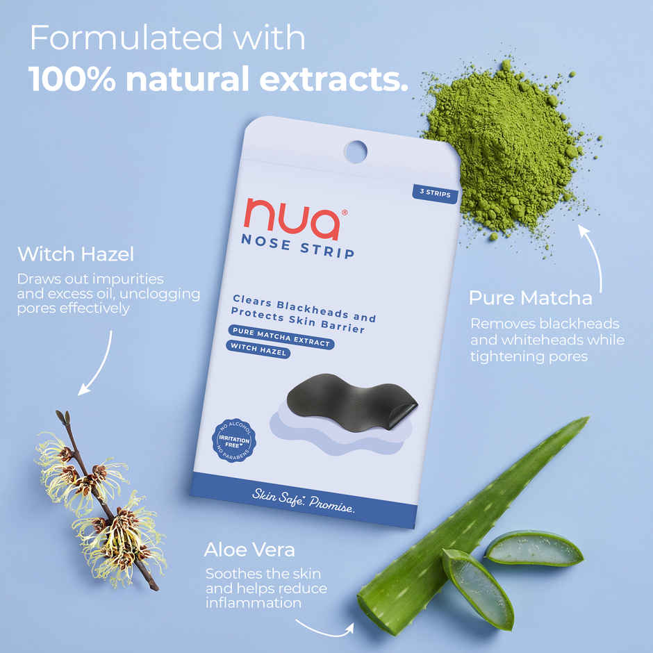 Nua Nose Strip (1pc) & Nua Hydrocolloid And Salicylic Acid Pimple Patches (36pc) Combo