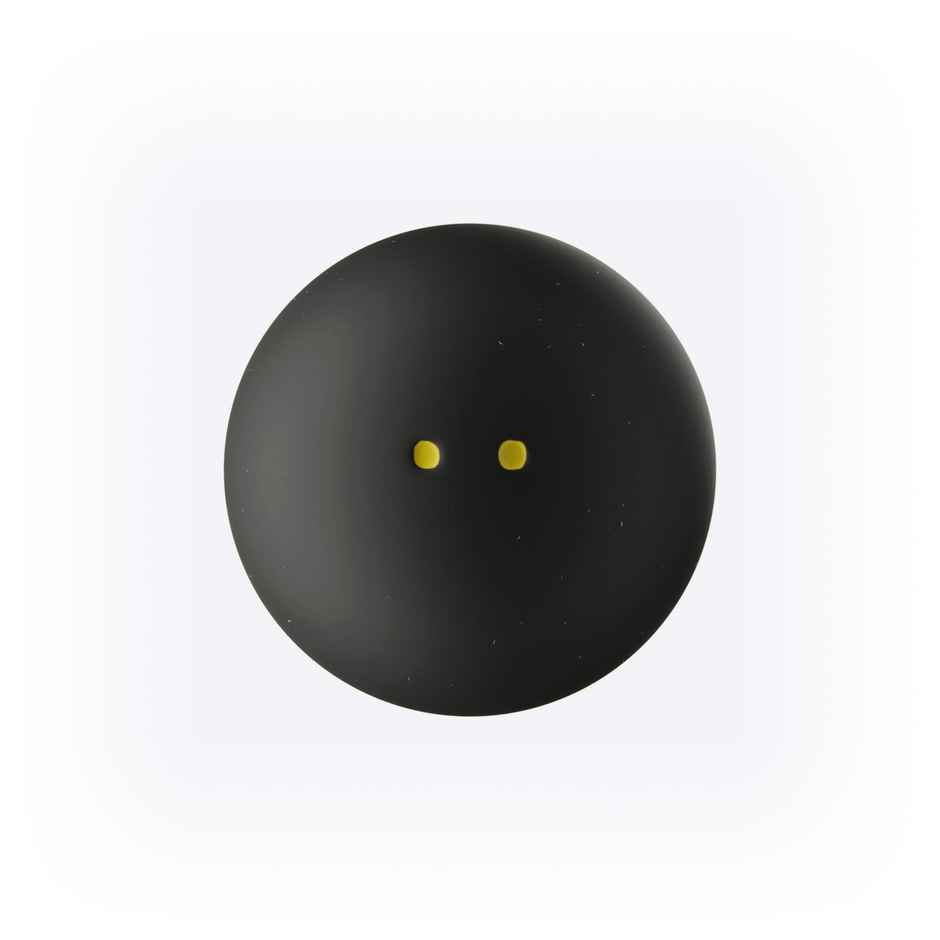 Decathlon Perfly Double Yellow Dot Squash Ball |Black