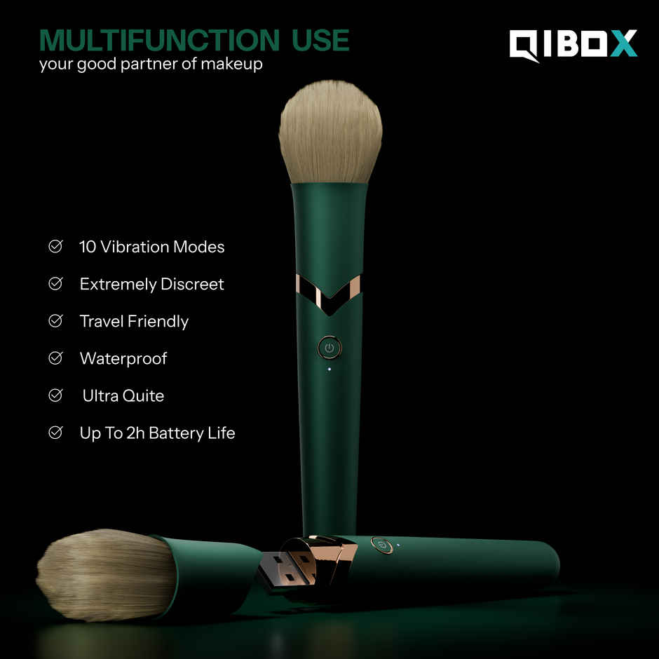 QIBOX Portable Waterproof Makeup Brush Personal Body Massager