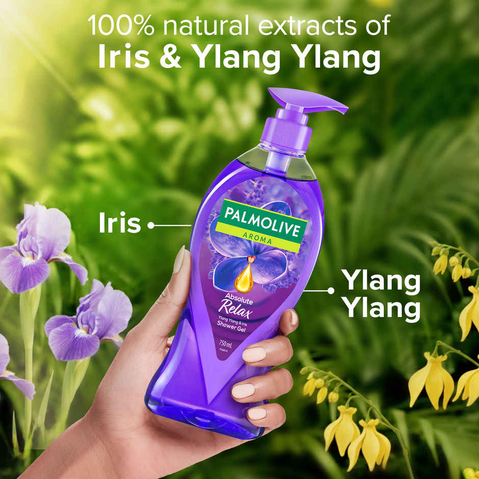 Palmolive Iris & Ylang Ylang Essential Oil Aroma Absolute Relax, Moisturizing Body Wash