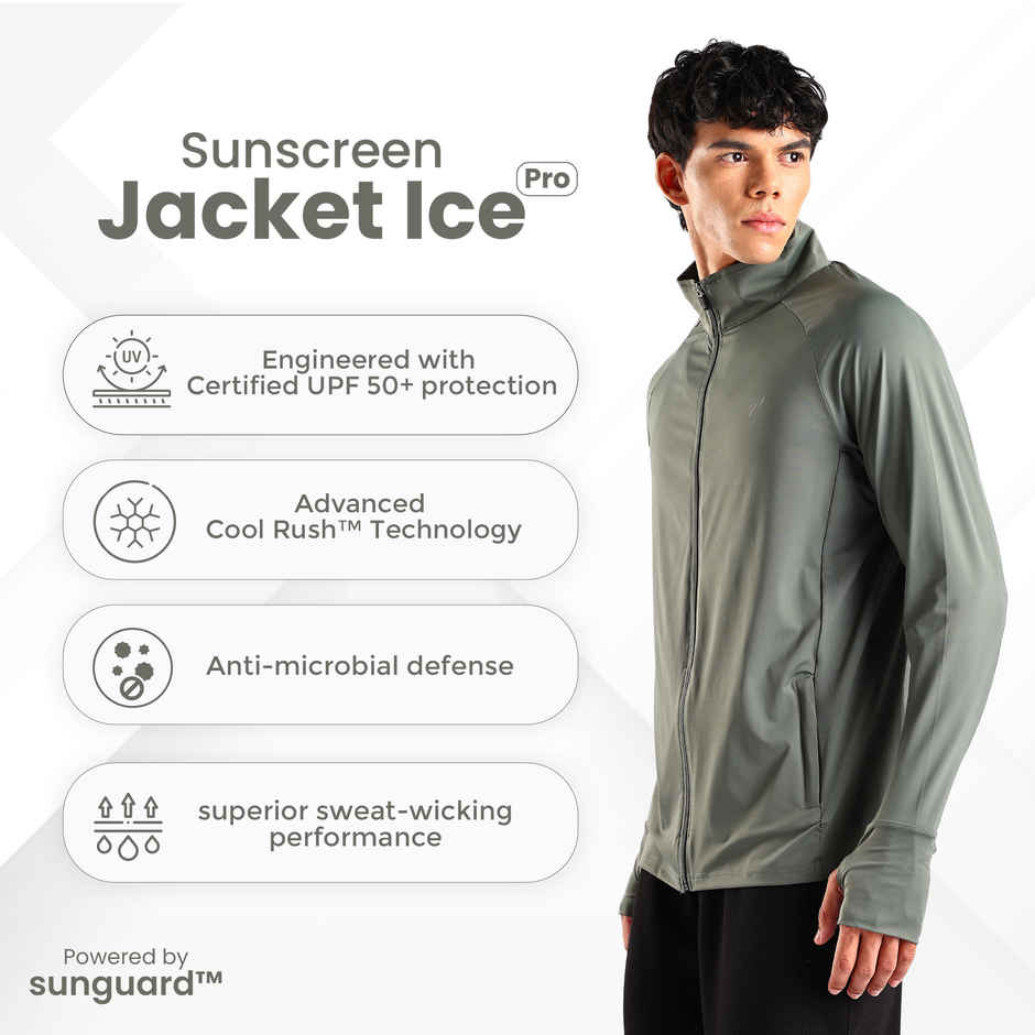 Blue Tyga Men's Sunscreen Jacket | SJE0005 | Olive - M