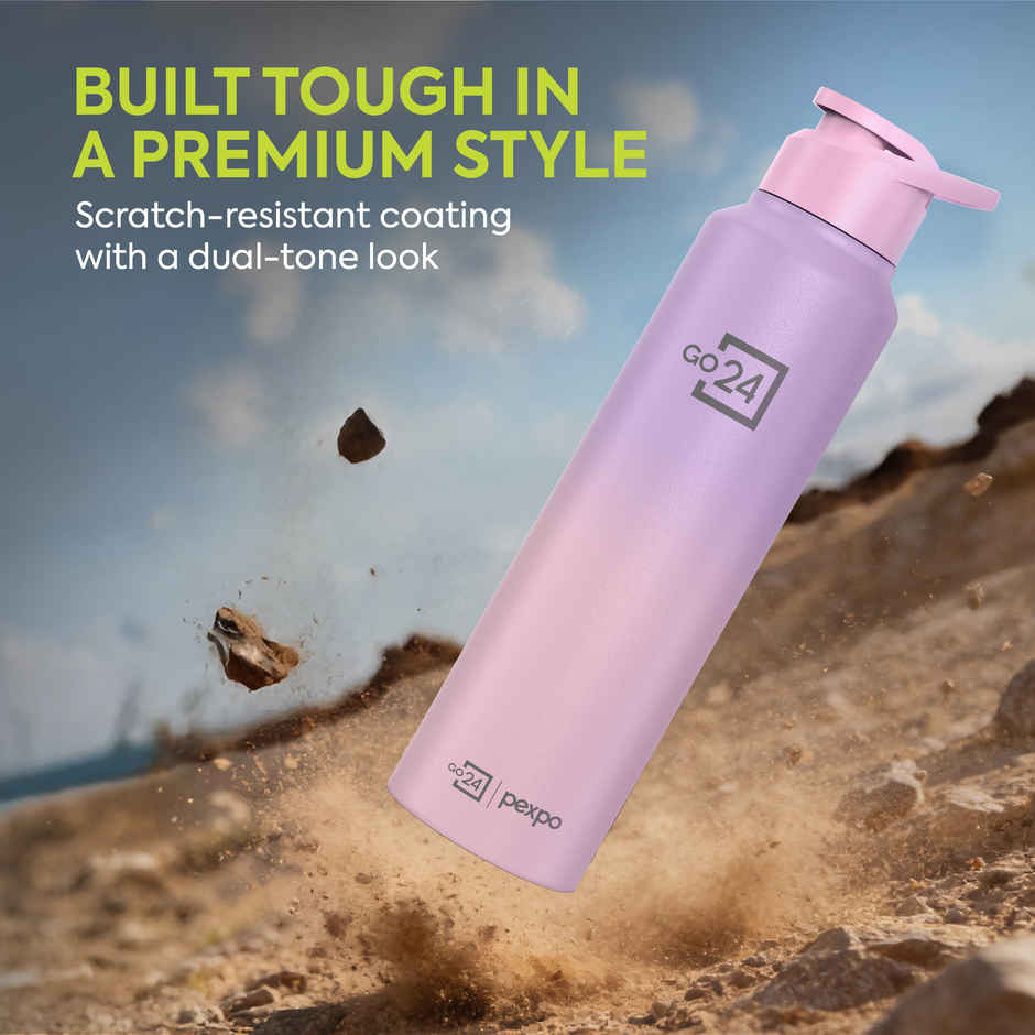 Go24 | Pexpo Craft Pro 1000 Ombre Stainless Steel Bottle | Purple Pink - 950 ml