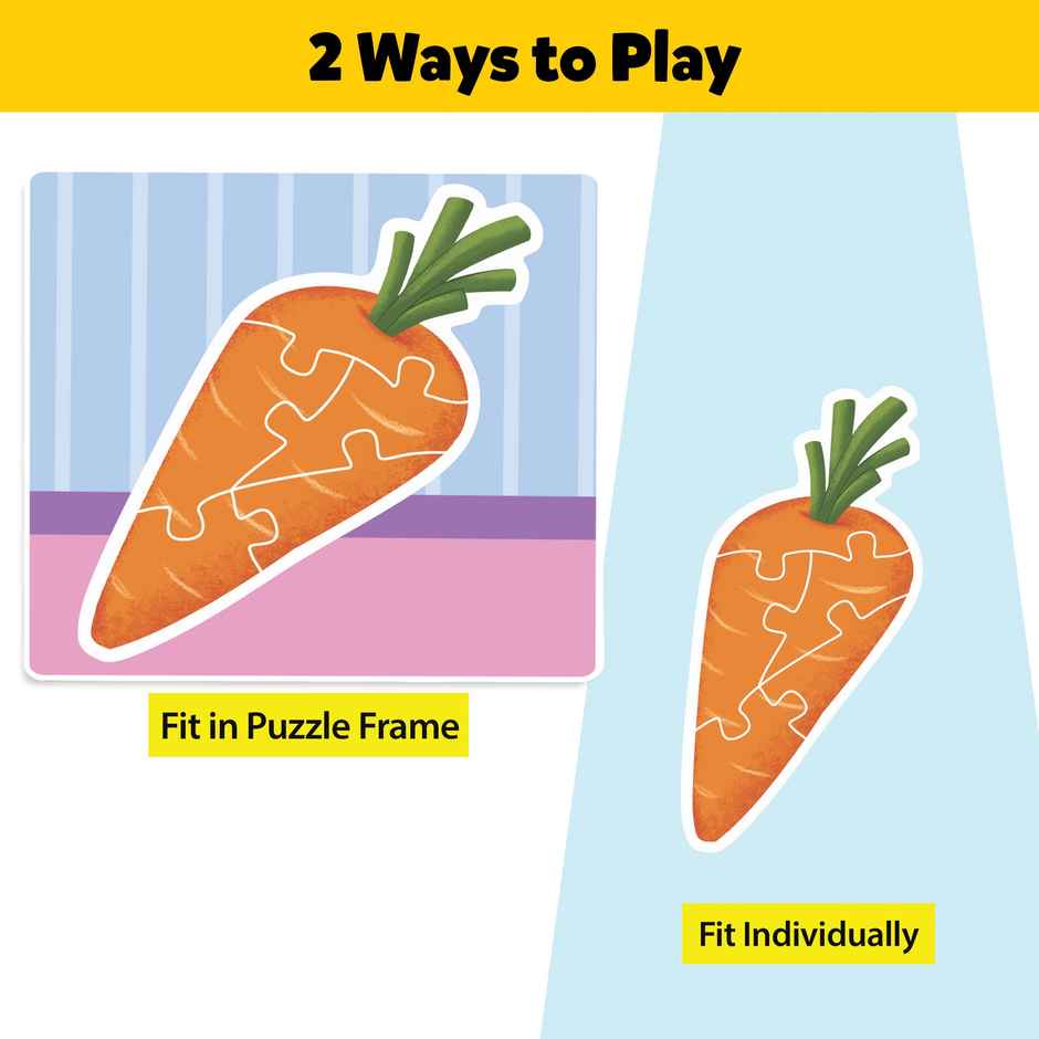 Little Berry Baby's First Puzzle Game: Vegetables - Fun & Educational Jigsaw Puzzle Set - Lb47