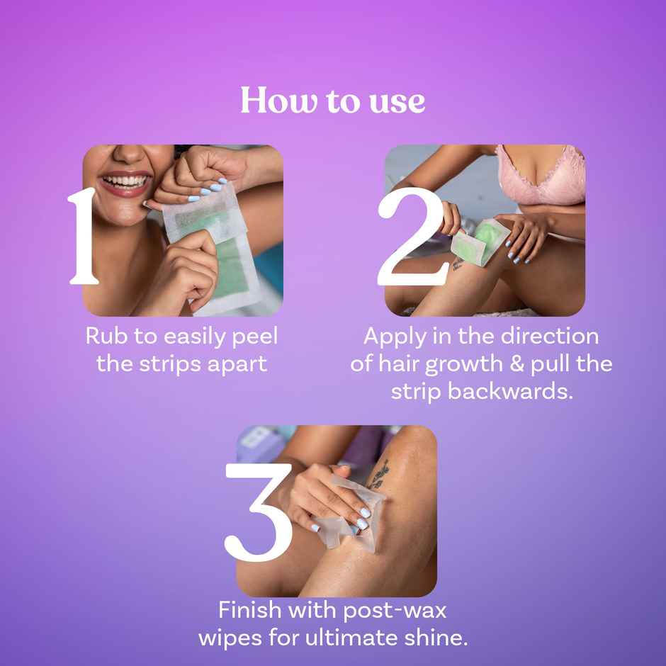 Bombae Aloe Vera Wax Strips For Sensitive Skin Combo