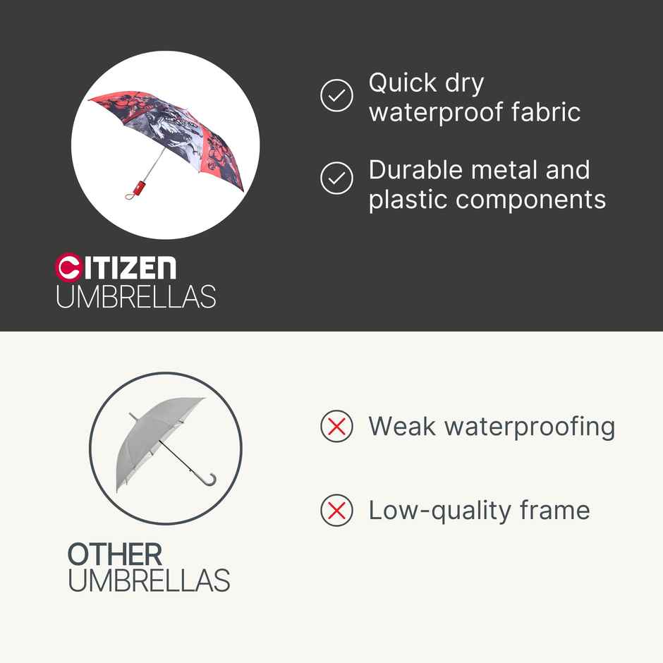 Citizen Auto Folding Kids Umbrella Marvel Print | 21 inch | 2 Fold