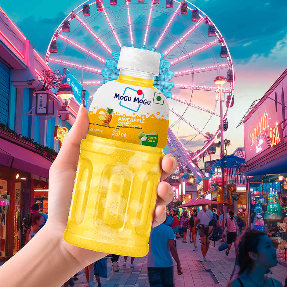Mogu Mogu Pineapple Fruit Drink with Nata de Coco