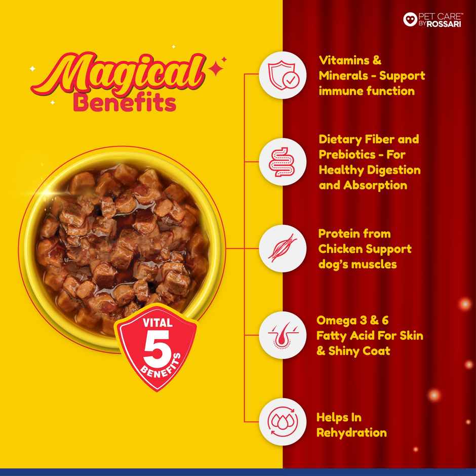 ZIPPY Adult Dog Food Chicken and Liver Chunks in Gravy