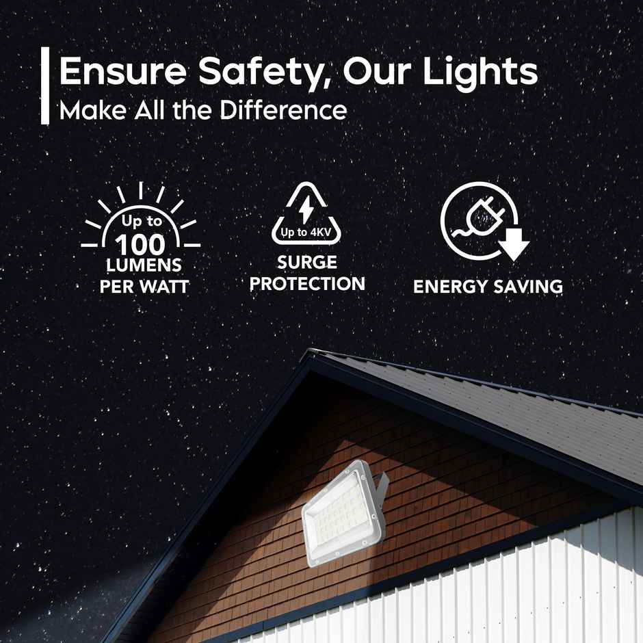 Gold Medal Luxo 50W Outdoor IP66 Waterproof LED Flood Light | Focus Light for Garage,Garden,Parking & Outdoor Lighting