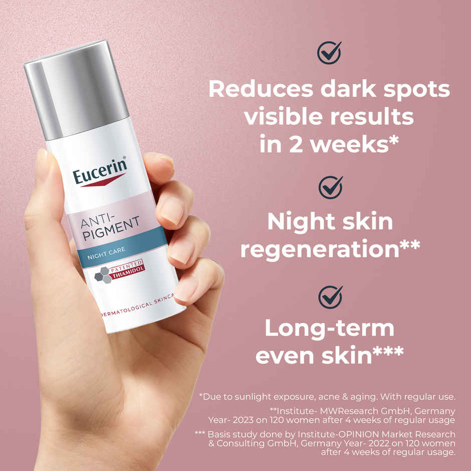 Eucerin Anti-Pigment Face Night Cream with Thiamidol, Reduces Dark Spots and Regenerates Skin