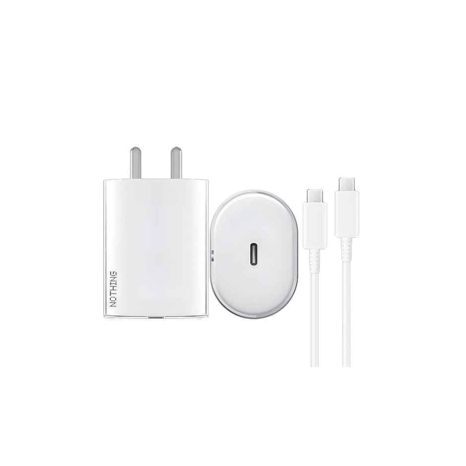 Sounce 45W Type-C Fast Charging Charger | PD 3.0 & PPS | For Nothing Phone 2-Phone 1 | White
