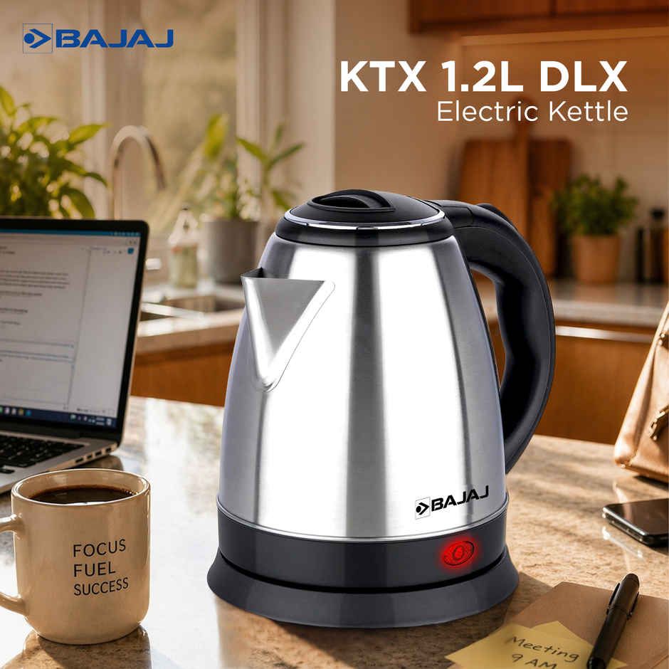 Bajaj Dlx 1.2 L Electric Kettle - Auto Shut-Off Mechanism