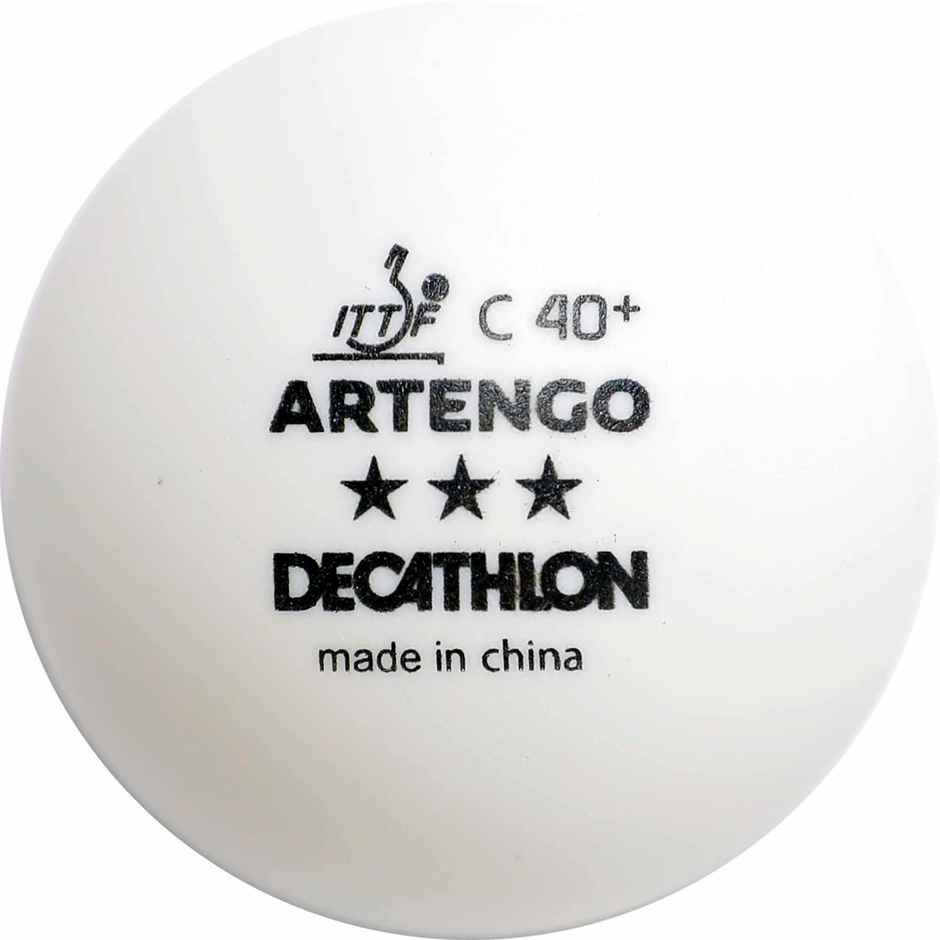 Decathlon Pongori ITTF X4 Table Tennis Balls | White