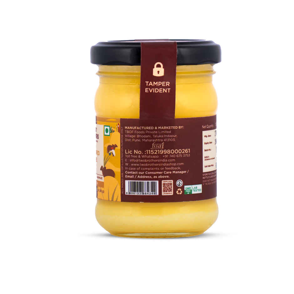 Two Brothers Organic Farms A2 Desi Gir Cow Cultured Ghee