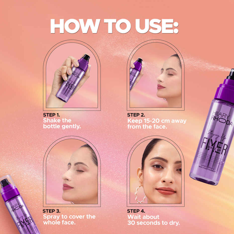 Hilary Rhoda Staying Up Makeup Fixer Spray