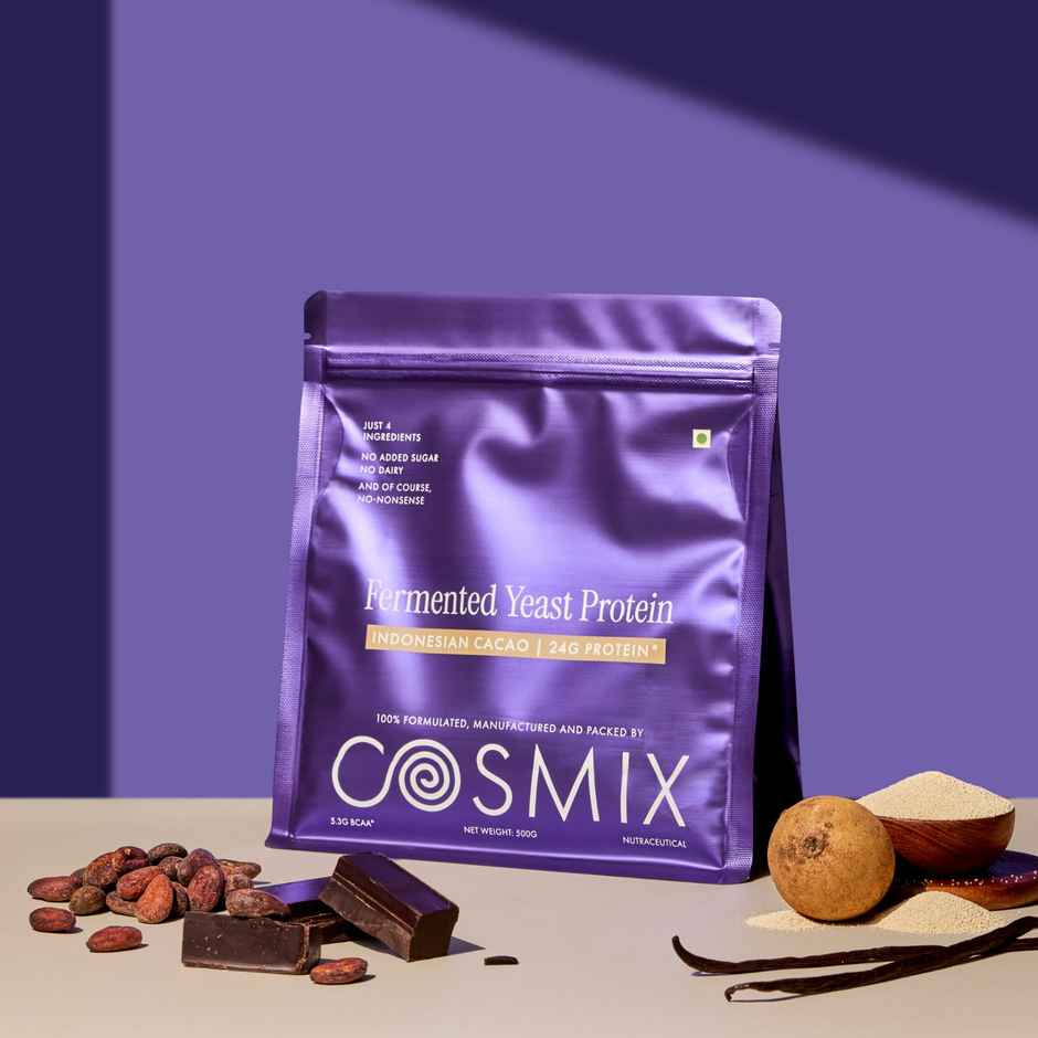 Cosmix Fermented Yeast Protein Powder | Pure Single-Source Plant Protein | Indonesian Cacao