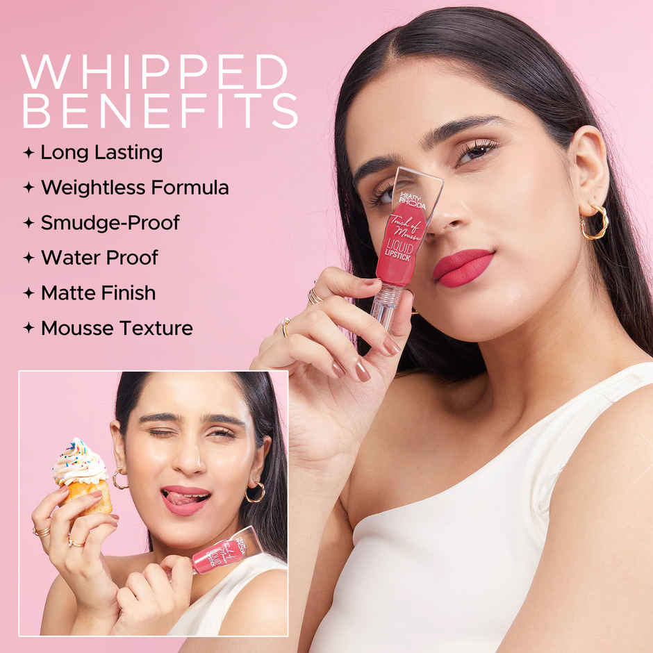 Hilary Rhoda Touch Of Mousse Lipstick Vegan | Wild Wine | Shade 10