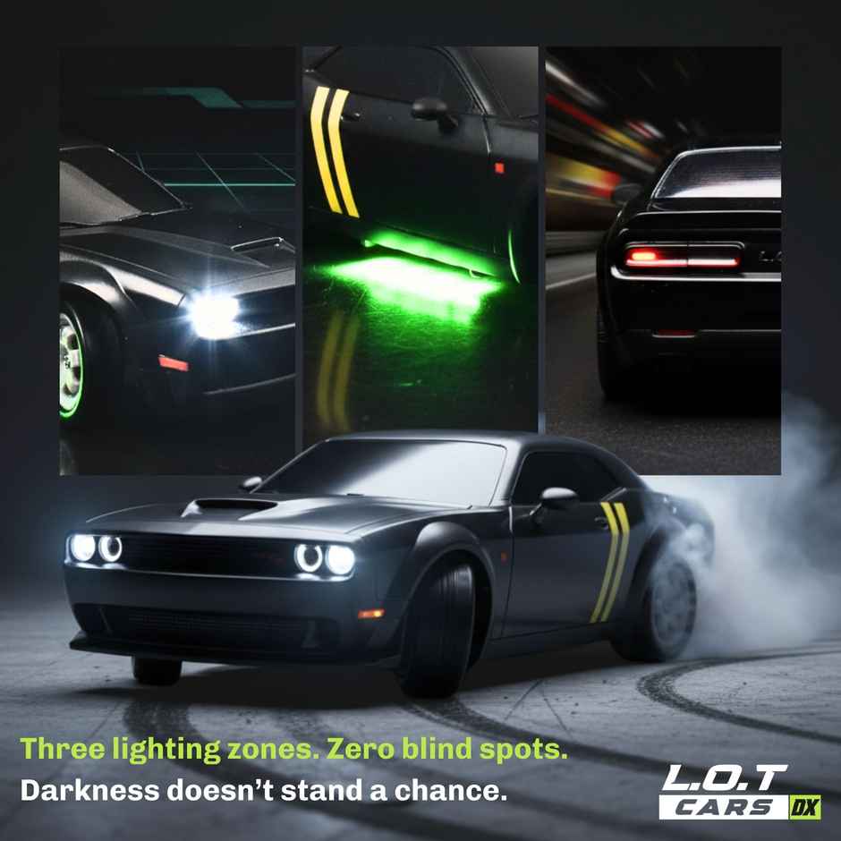 Legend of Toys Shadow Remote Control Drifting Car | 20Kmph 2.4Ghz | Multi Mode | Black