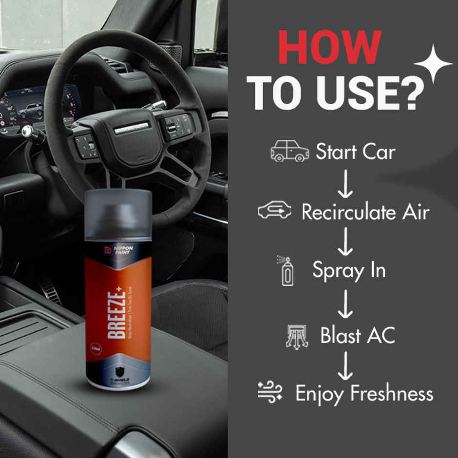 Nippon Paint n-Shield Breeze + Odor Neutrilizer Single Use Spray| Vehicle Interior Deodorizer