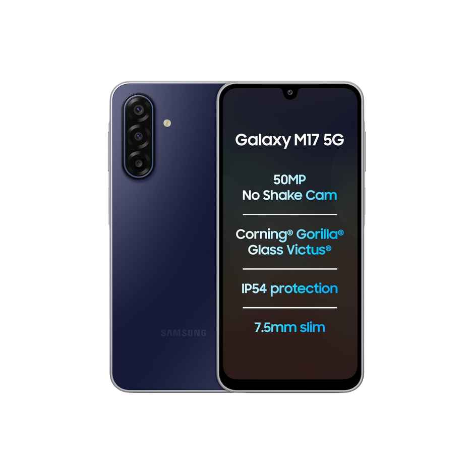 Samsung Galaxy M17 5G Circle to Search | Gemini Live | 6GB RAM, 128GB Storage | Sapphire Black