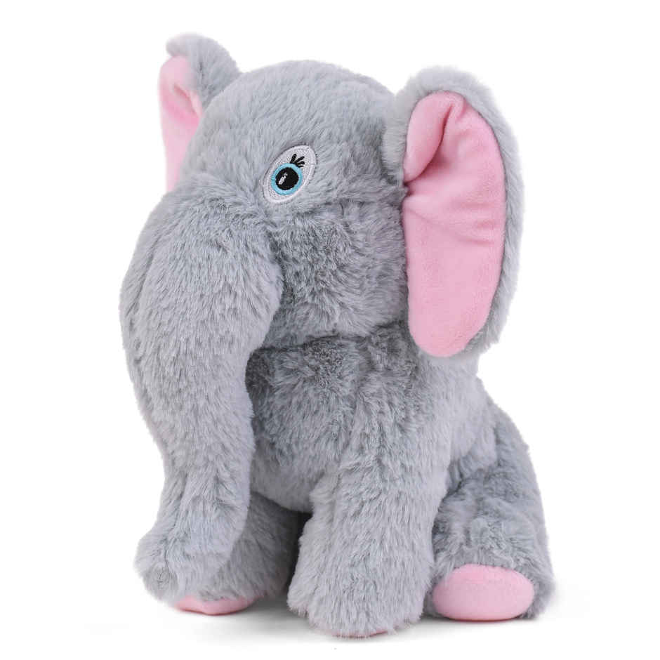 Mirada Elephant Soft Plush Toy Grey Stuffed - 22 cm