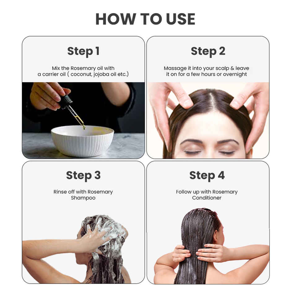 Thriveco Rosemary Essential Oil For Hair Growth & Hair Fall Control For Men & Women