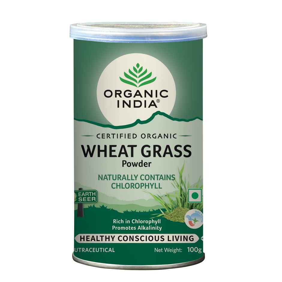A TATA Product - Organic India Wheat Grass, Supports Immunity & Boosts Stamina
