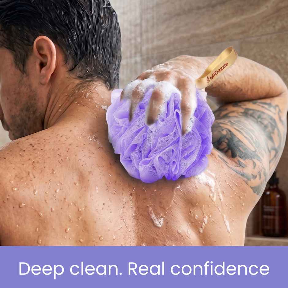 Midazzle Large Bathing Loofah Sponge Exfoliator Scrubber | Assorted | MINL6003