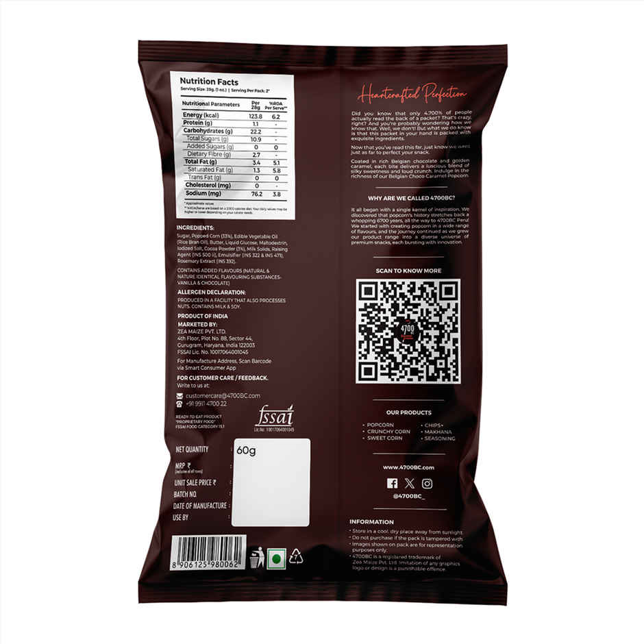 4700BC Belgian Choco Caramel Popcorn