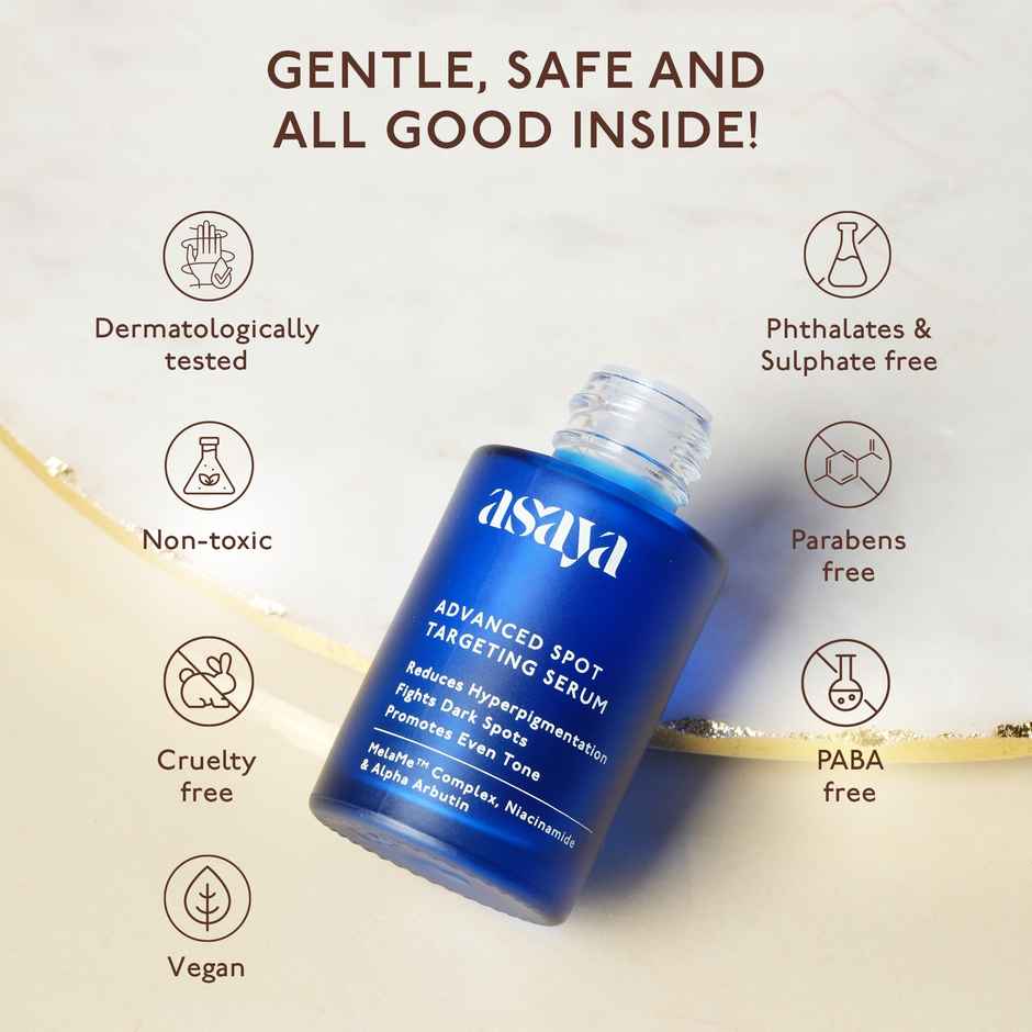 Asaya Advanced Anti Pigmentation Dark Spot Serum With Alpha Arbutin Niacinamide and Melam Complex