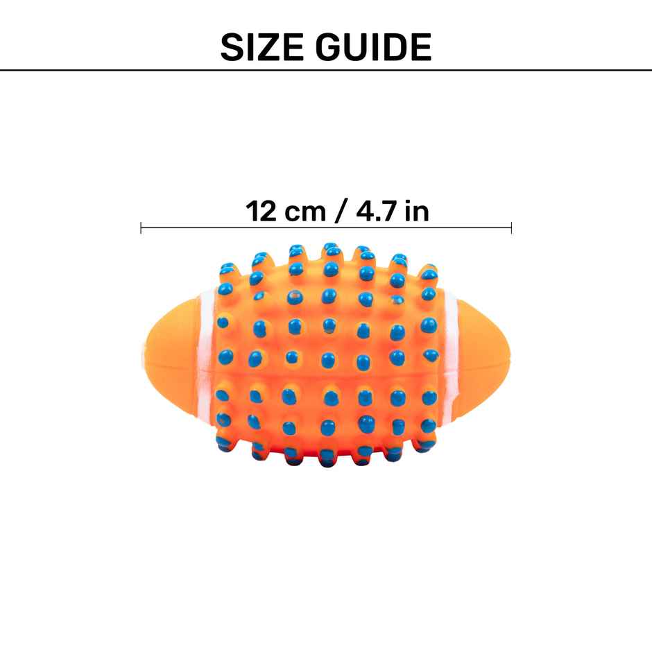 TLC Squeakster Ball Chew Toy for Dogs Orange