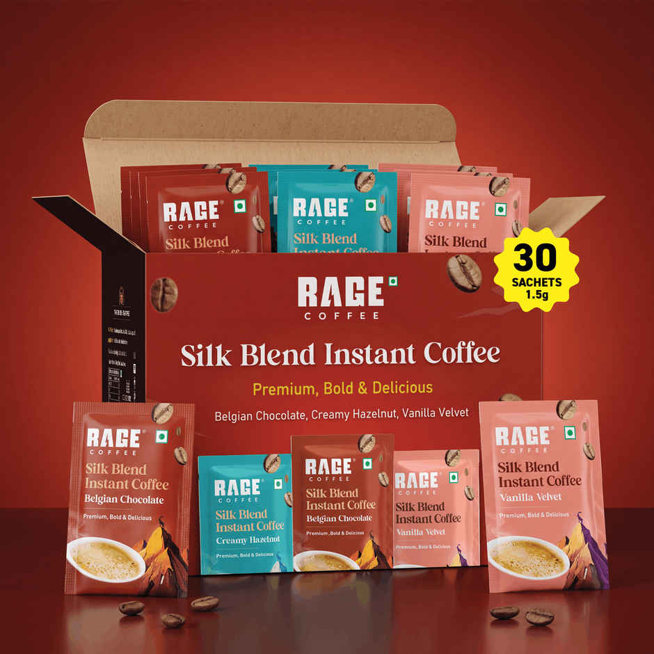 Rage Coffee Silk Blend Assorted Instant Coffee Sachets